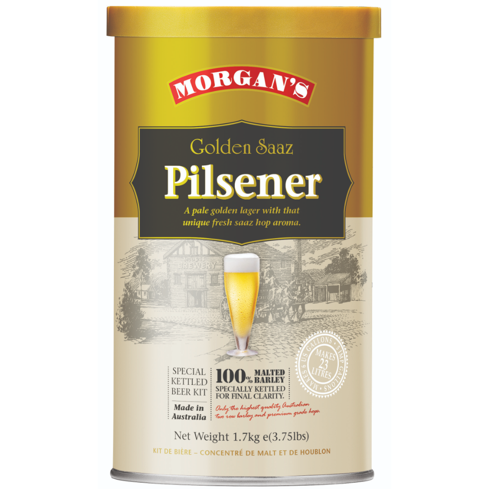 Morgan’s Premium Golden Saaz Pilsener 1.7kg Extract