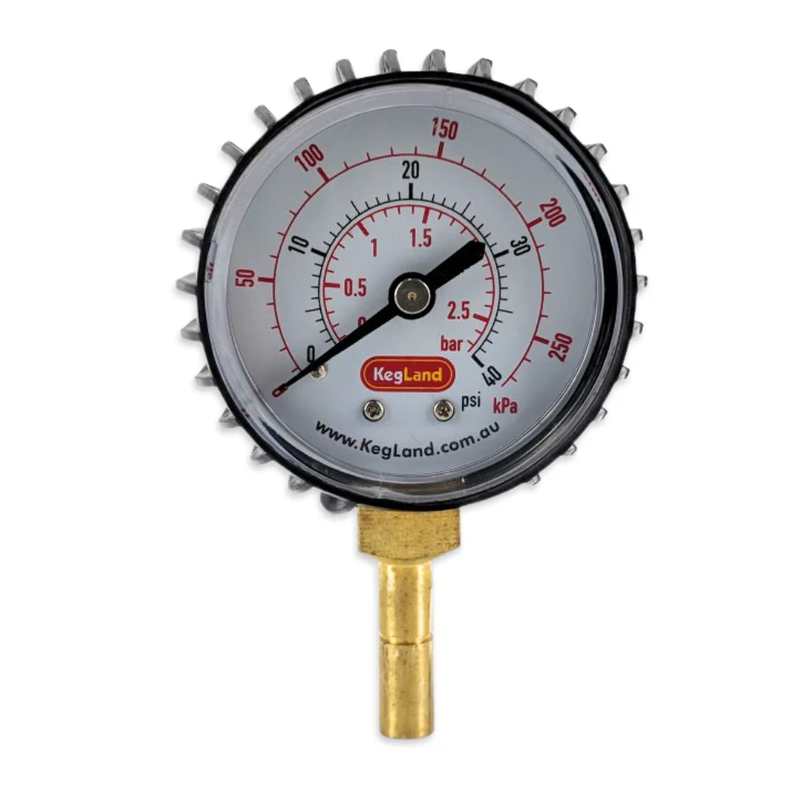 8mm (5/16”) Push in Pressure Gauge 0-40psi - duotight compatible
