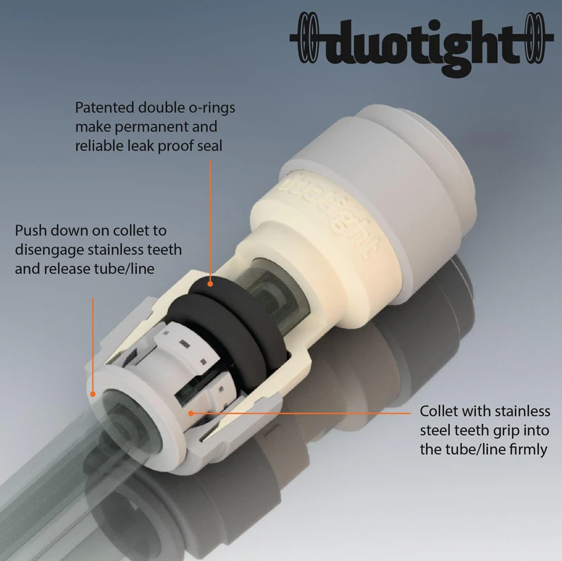 duotight – 8mm (5/16”) Female x 8mm (5/16”) Female Equal Tee