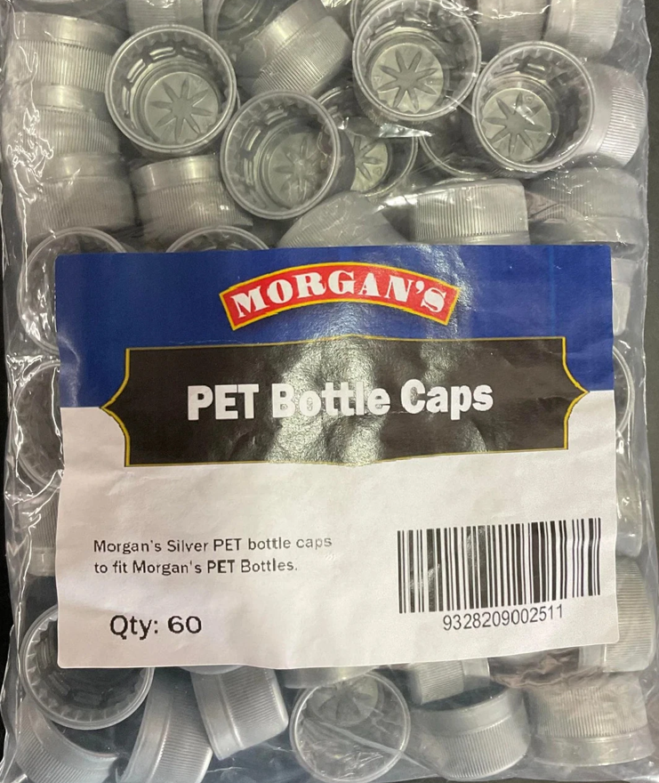 Morgan's PET Bottle Caps (Bag of 60)