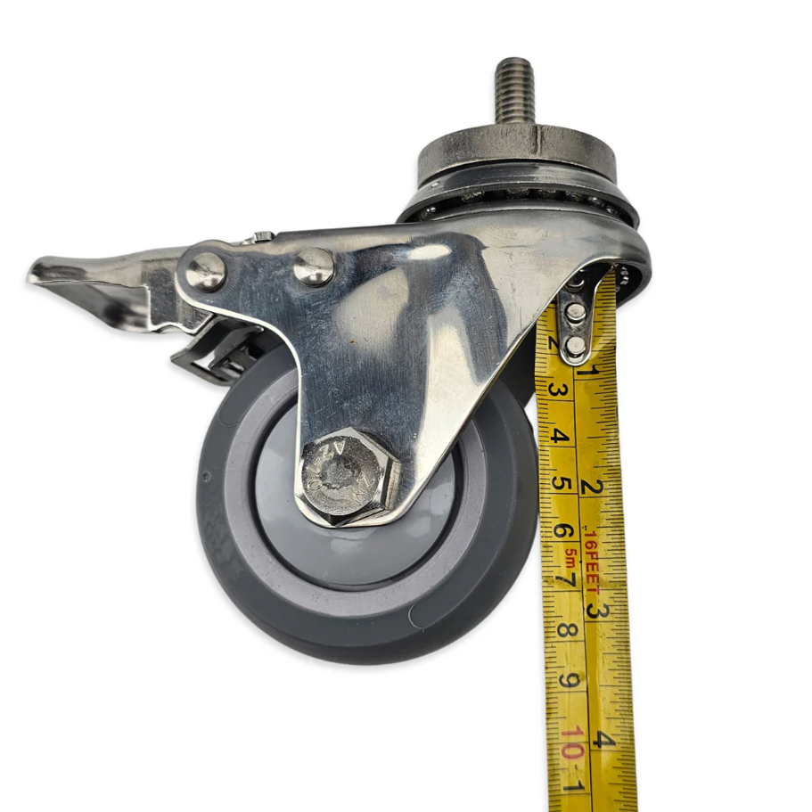 BrewBuilt X Series - 3 Inch SS TPR Caster Wheel Set