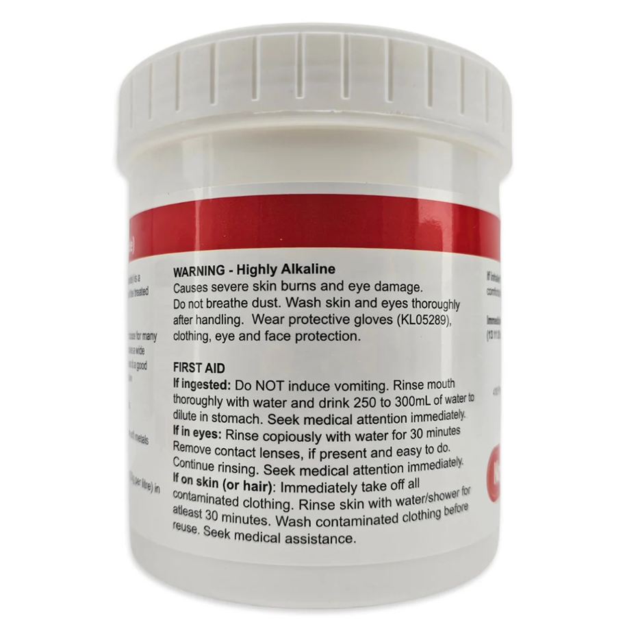 StellarSoda - 1kg Tub - 100% Caustic Soda - Sodium Hydroxide