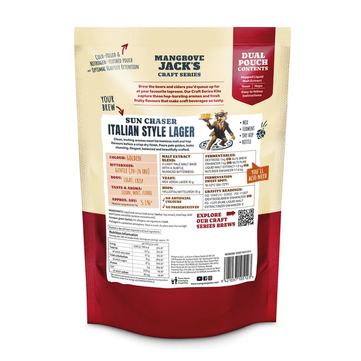 MJ Craft Series Italian Style Lager 2.2 KG