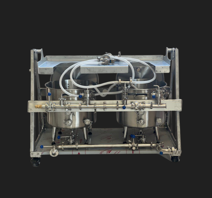 NANO Manual Keg Washer/CIP: Now Includes 2 X 80L Dished Vessels: 2 Week Waiting Period: Made to Order