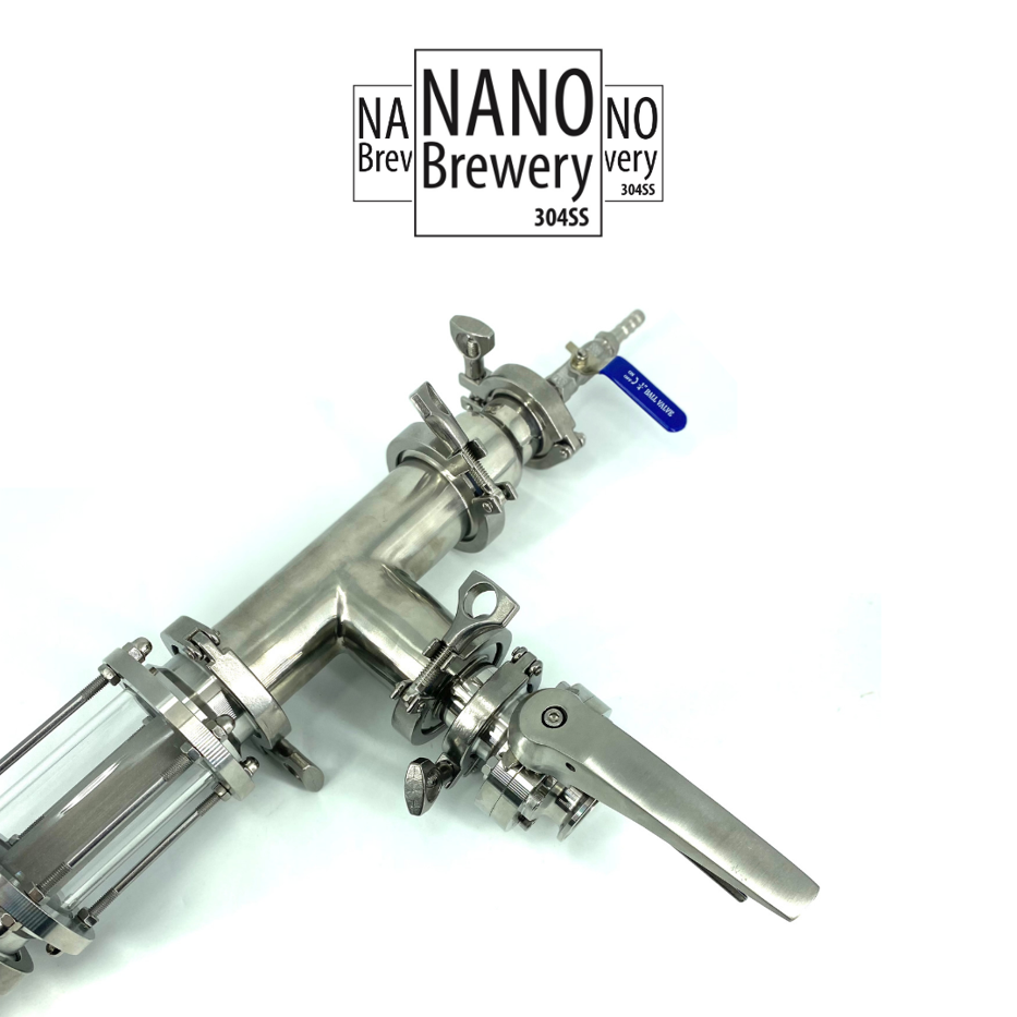 Professional Inline Carbonation / Oxygenation Housing & Stone: 1.5″ Tri Clover Connection