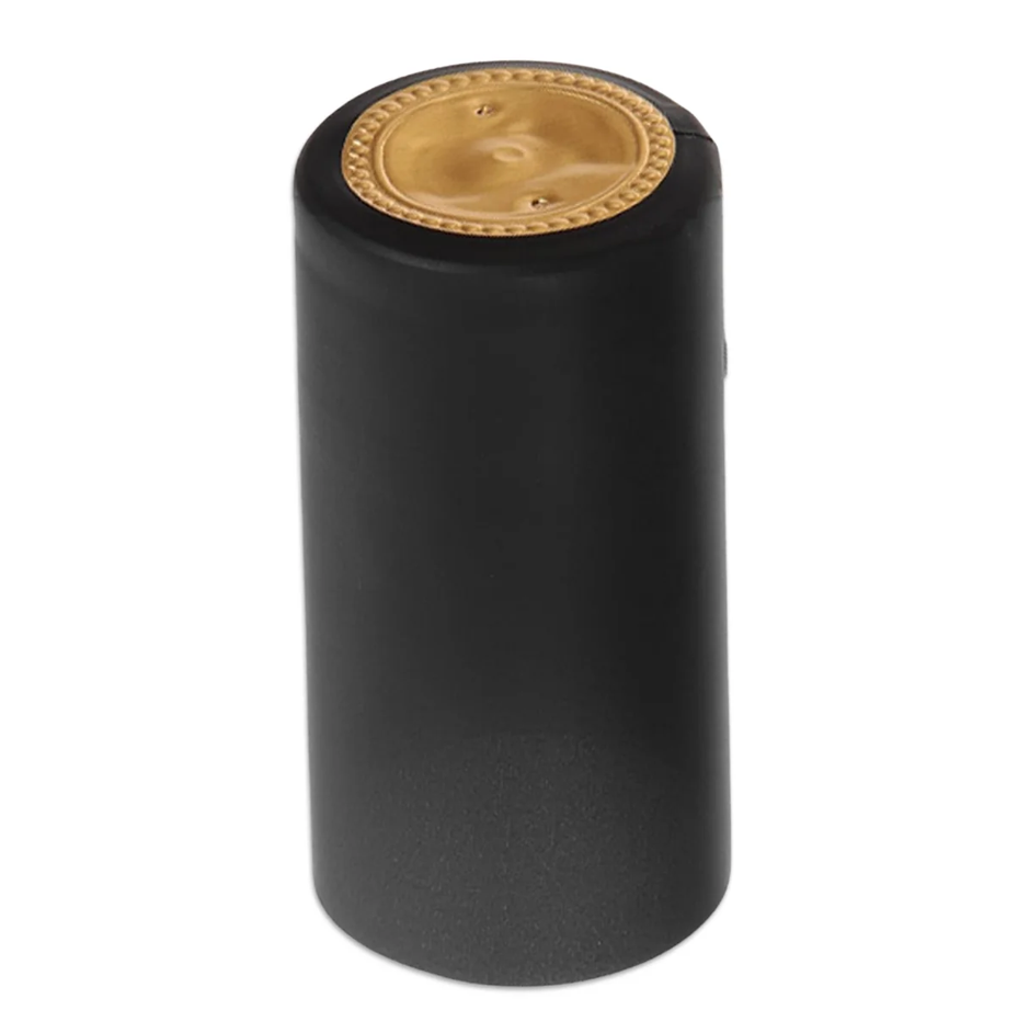 100 x Black Heat Shrink Tamper Wraps for Wine Bottles