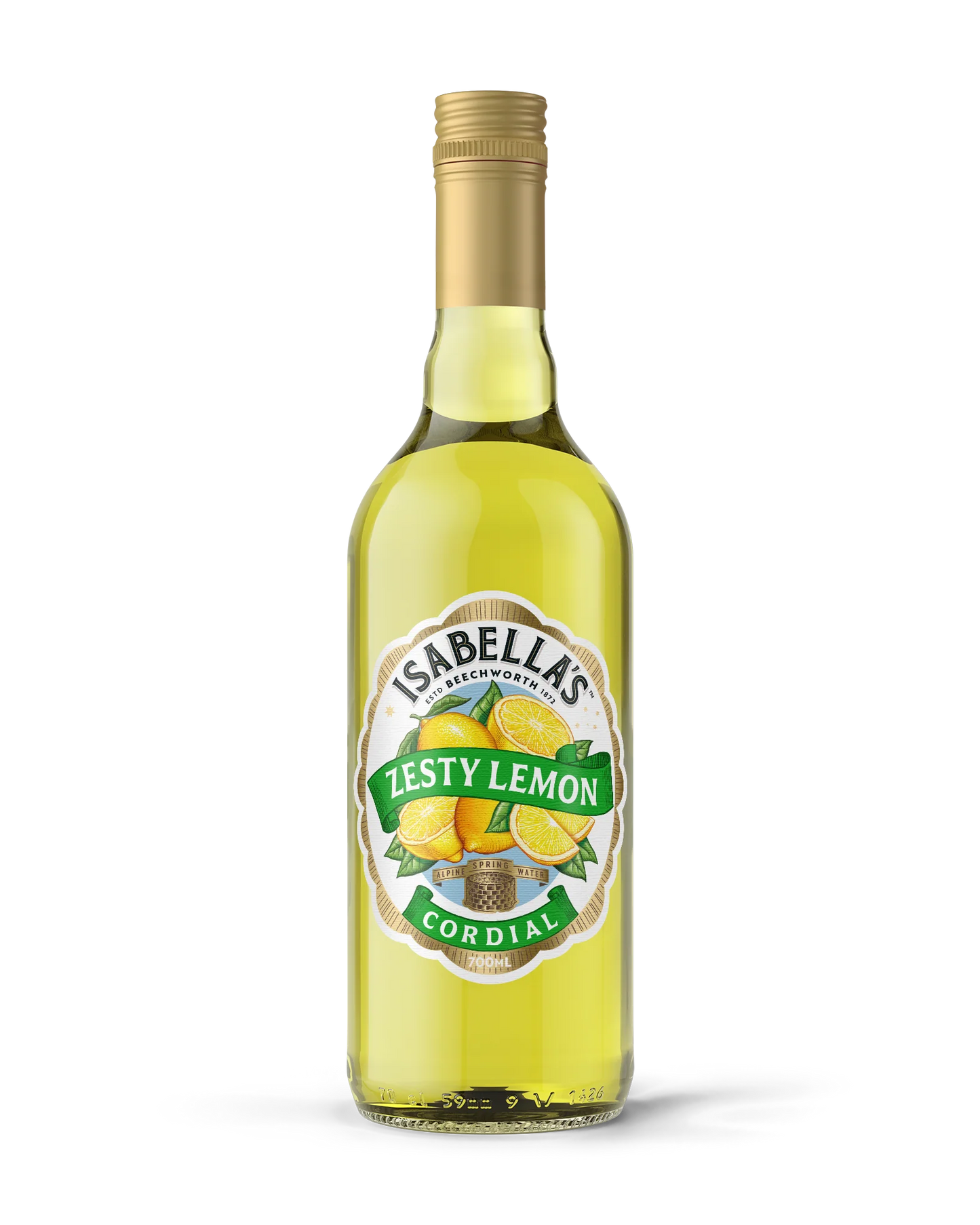 Isabella's Zesty Lemon Cordial 700ml