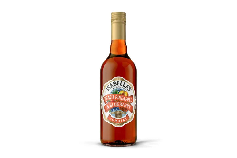 Isabella's Peach Pineapple and Blueberry Cordial 700ml