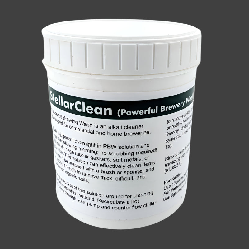 1kg Tub - StellarClean Powdered Brewery Wash (PBW) 35oz Tub with 10g Scoop