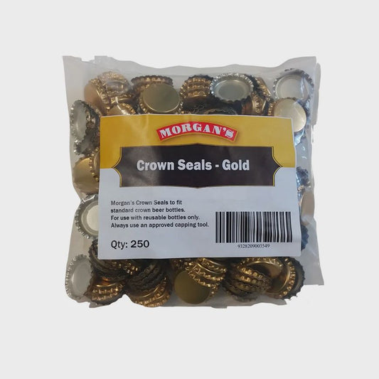 Morgan's Crown Seals (Packet of 250) Gold
