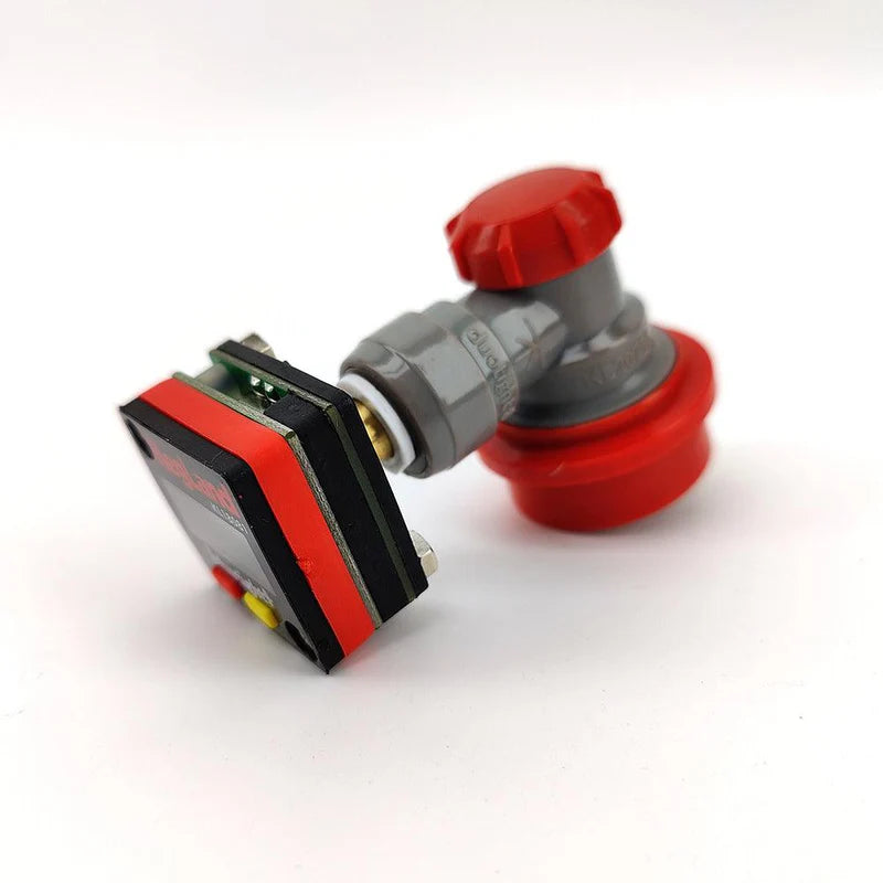 8mm (5/16) Male duotight x Mini Digital Gauge 27mm x 27mm x 8mm - 0-100psi