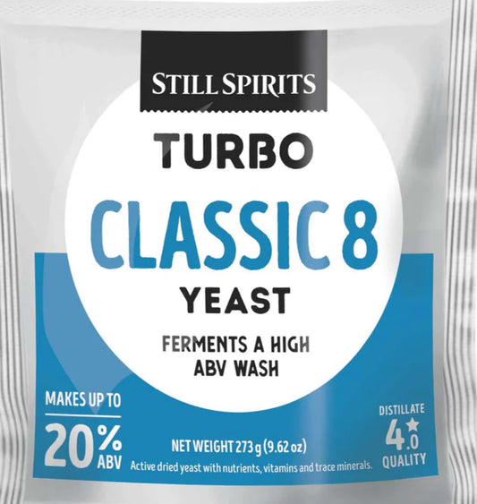Turbo Classic 8 Yeast - 273g packets