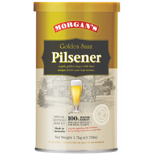 Morgan’s Premium Golden Saaz Pilsener 1.7kg Extract