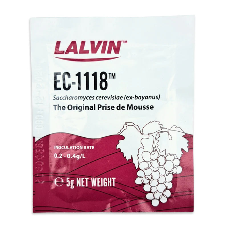 Lalvin EC-1118 Sparkling Wine Yeast 5g packets
