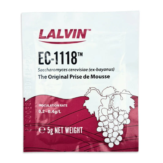 Lalvin EC-1118 Sparkling Wine Yeast 5g packets