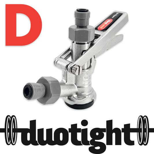 D-Type Keg Coupler All-SS with 8mm duotight Push-Fit