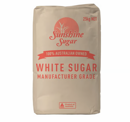 25kg SACK Sunshine White Sugar