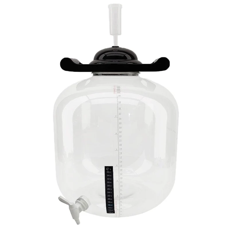 FermZilla - Flat Bottom 30L (7.9 Gal) Fermenter-including Air Lock,Tap and Sticker Thermometer