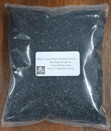Coconut Shell Activated Carbon - 1-2mm Food Grade - 250g packets