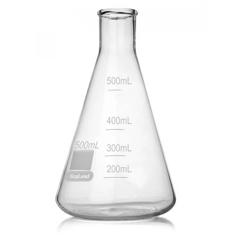 Borosilicate Erlenmeyer Conical Flask 500mL