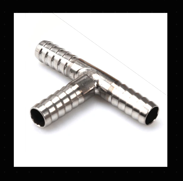 Stainless Tee - 6mm Barb