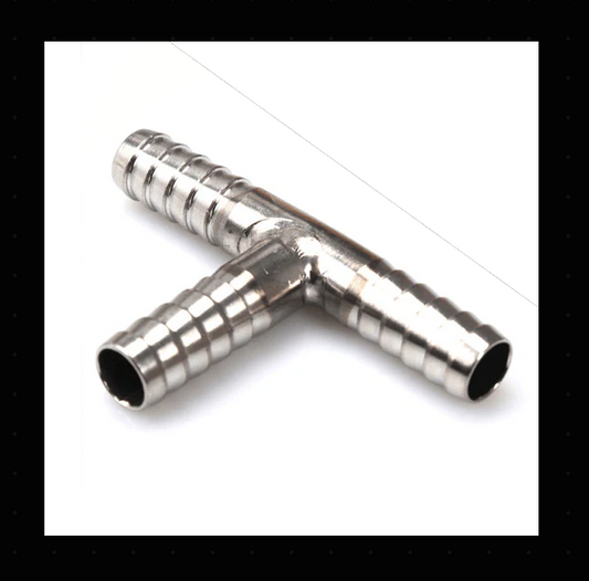 Stainless Tee - 6mm Barb