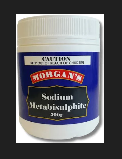 Morgan’s Sodium Metabisulphite – 500g