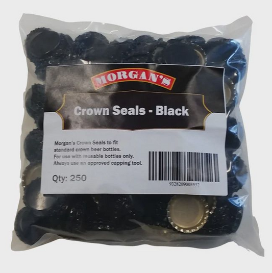 Morgan's Crown Seals (Packet of 250) Black