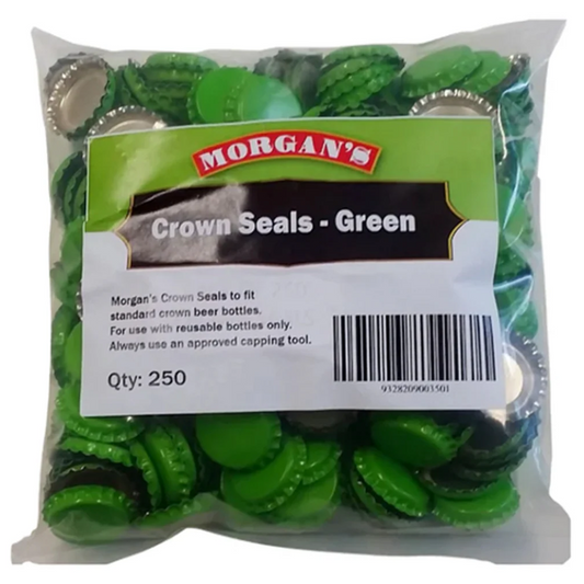 Morgan's Crown Seals (Packet of 250) Green