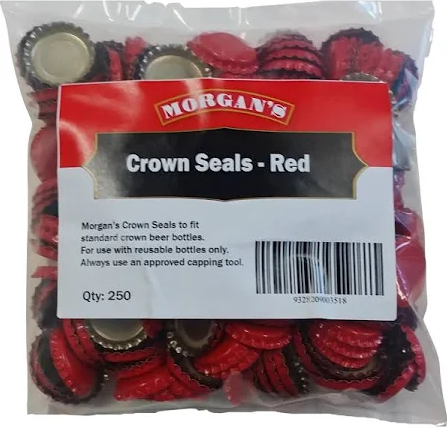 Morgan's Crown Seals (Packet of 250) Red