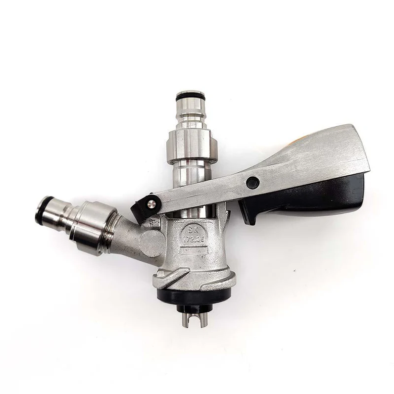 S-Type Keg Coupler All-SS with 8mm duotight Push-Fit & Ball Lock Fittings