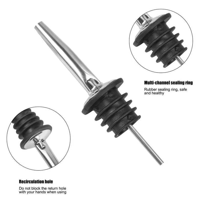 Stainless Steel Pourers with Spout – Heavy-Duty Speed Pourers