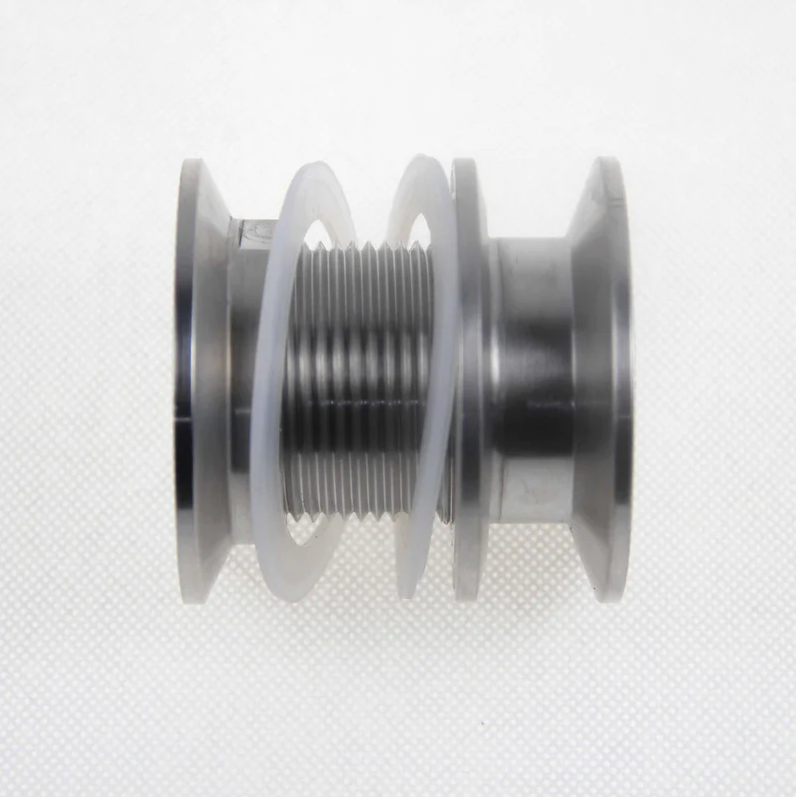 2 Inch TC Stainless Steel Bulkhead Adapter for 47mm Hole Distillation Lids