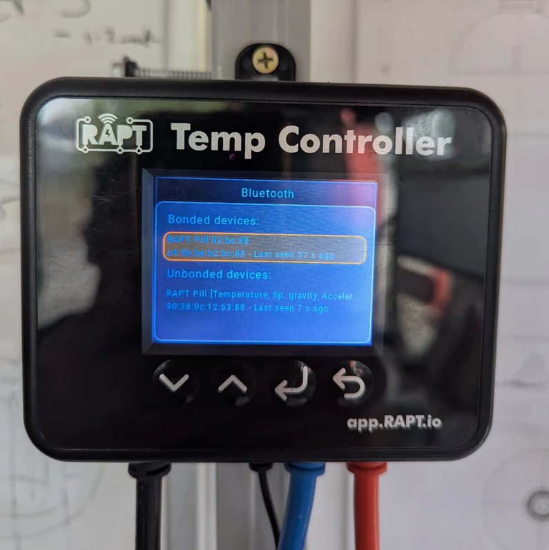 Wireless Charging RAPT Pill Hydrometer & Thermometer (Pre-Assembled, Red Housing)