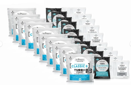 10 Pack - Still Spirits Turbo Classic 8 Yeast, Carbon & Clear