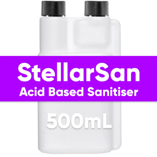 StellarSan Sanitiser - 500mL Split Chamber Bottle - Phosphoric Sanitiser