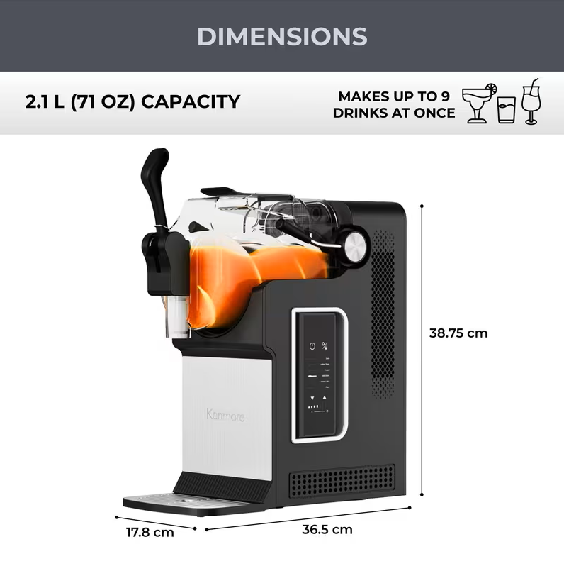 Kenmore Slushie and Frozen Drink Machine - 2.1L