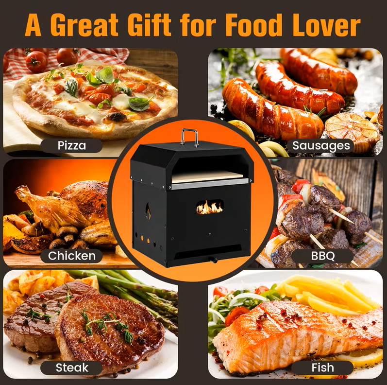 LIFEZEAL 4-in-1 2-Layer Pizza Oven