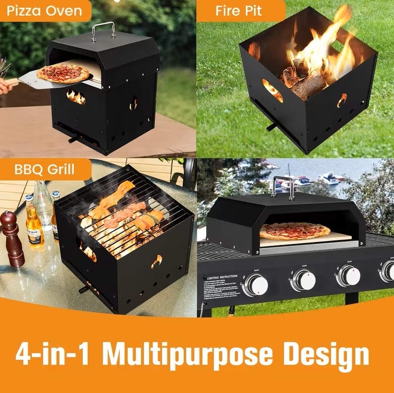 LIFEZEAL 4-in-1 2-Layer Pizza Oven
