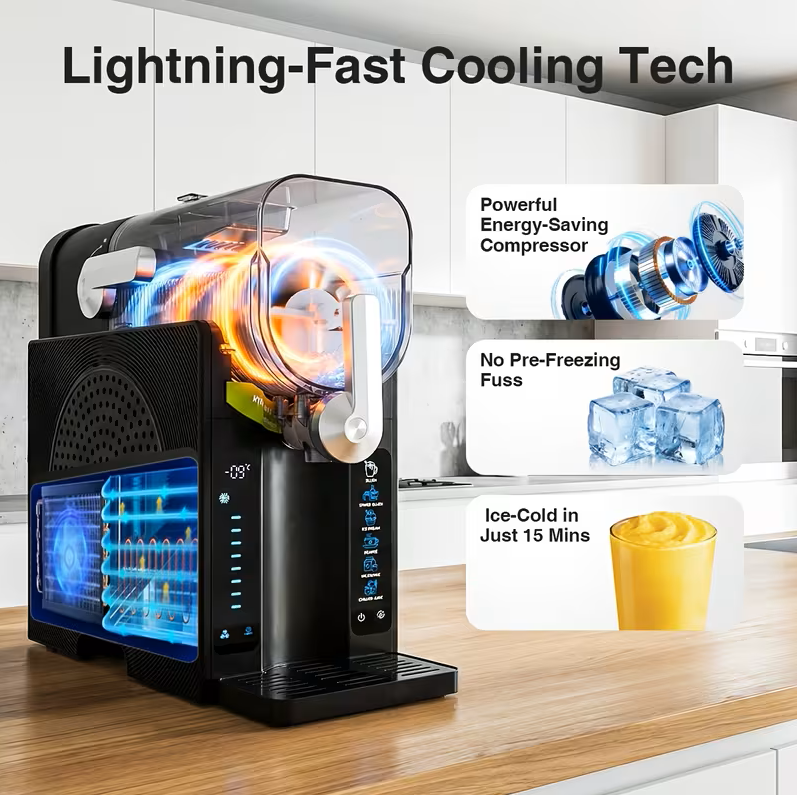 KTX 6-in-1 Touchscreen 2L Slushie Machine & Ice Cream Maker