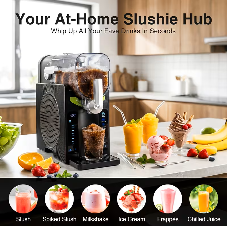 KTX 6-in-1 Touchscreen 2L Slushie Machine & Ice Cream Maker