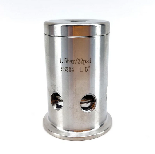 1.5 Inch TC - Pressure and Vacuum Relief Valve (1.5BAR-22psi)
