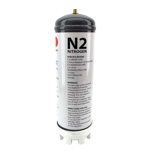 2.2L Nitrogen Disposable Gas Cylinder (N2)