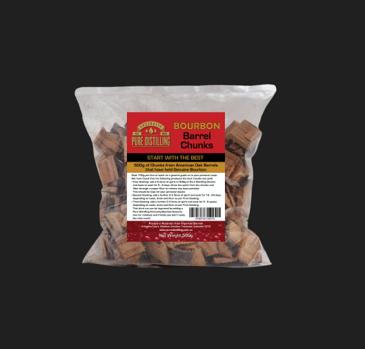Pure Distilling Bourbon Barrel Chunks 500g