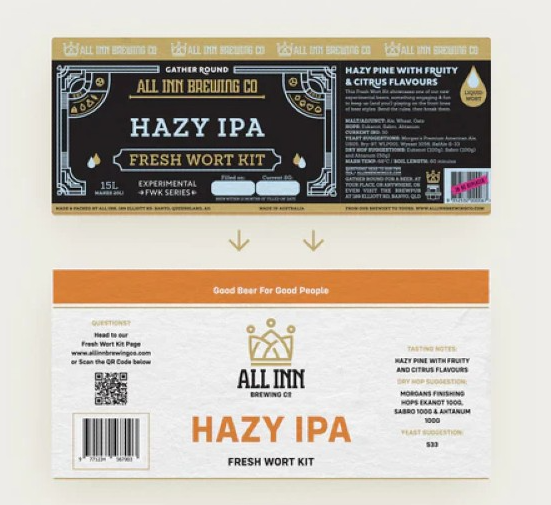 ALL INN HAZY IPA Fresh Wort Kit