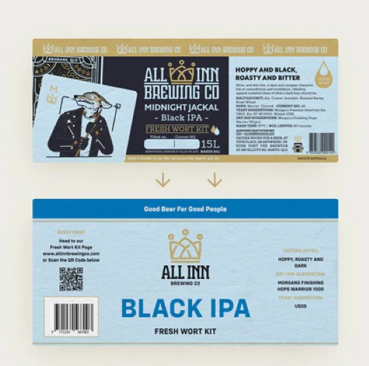 ALL INN BLACK IPA Fresh Wort Kit