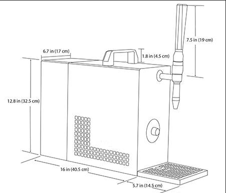 Nitro Cool Cold Brew Dispenser + 5L PE Canister