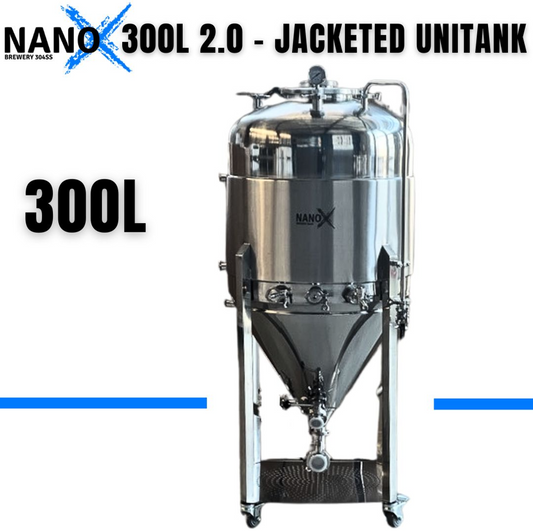 NANO-X 300L 2.0 Jacketed Unitank – Now comes with 2″ Element port