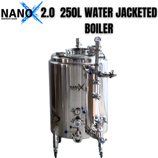 NANO – X 2.0 250L Water, Oil or Steam Jacketed Distilling/Wort Boiler
