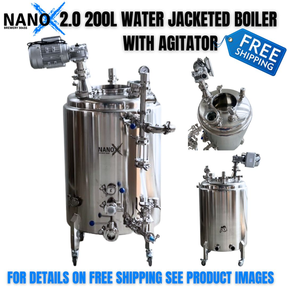 NANO-X 2.0 200L Water, Oil or Steam Jacketed Boiler with Agitator